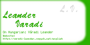 leander varadi business card