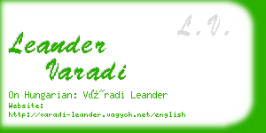 leander varadi business card